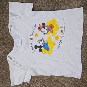 Vintage 80s Walt Disney Twinkle Twinkle Little Star Made In Usa Dundee Medium